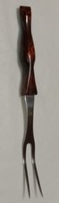 Cutco 1727 Fork Carving Serving Brown Handle Vintage Kitchen Utensil USA