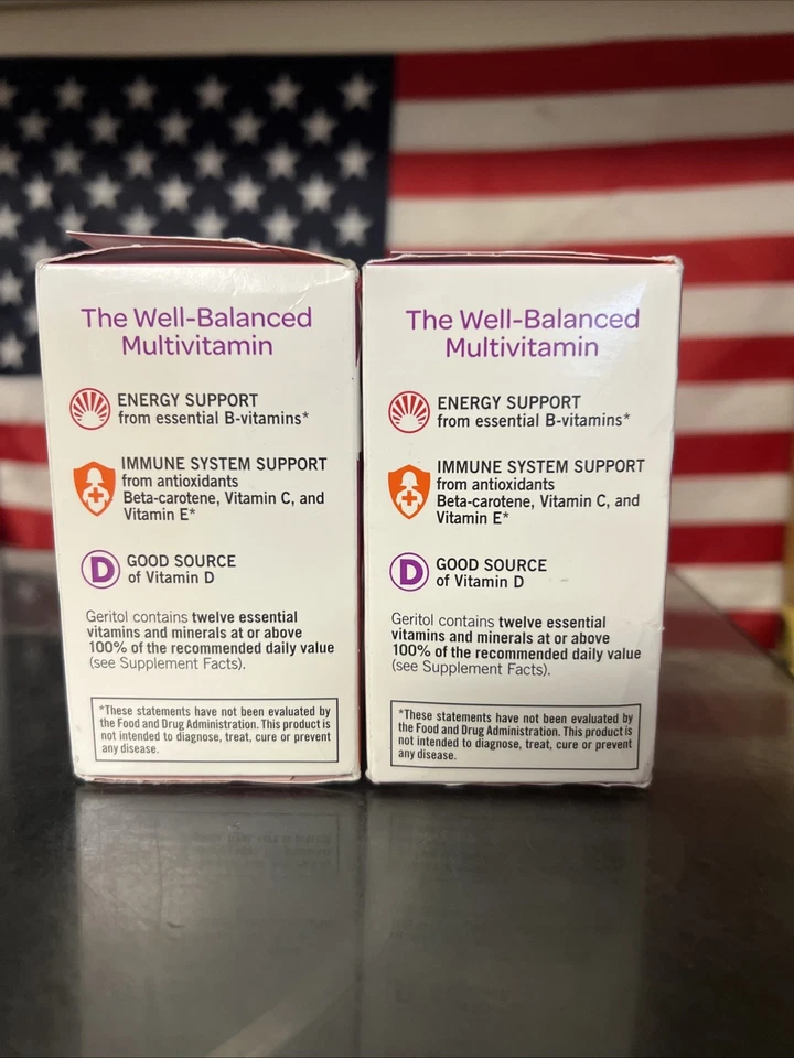 Pacote com 2 vitaminas geritol suplemento multivitamínico e mineral 100 comprimidos cada - Imagem 2 de 4