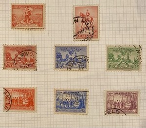 Australia Stamps Eight Very Old Valuable Stamps Mh