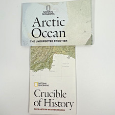 National Geographic Map Lot Arctic Ocean Eastern Mediterranean 2008 2009