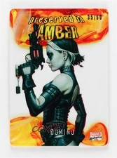 2022 Marvel Masterpieces Preserved in Amber Plexiglass 35/50 Domino #PA-3 1hr3