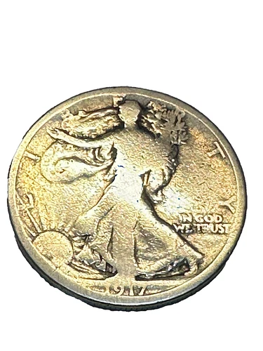 1917 S Reverse Walking Liberty Half Dollar Good