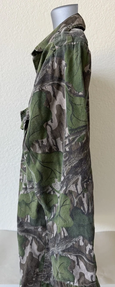 Camisa De Colección Roble Mossy FOLLAJE COMPLETO Para Hombre Grande Verde Marrón Camuflaje Caza EE. UU. Foto 4 de 4