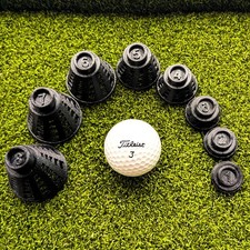Golf Tees - For Indoor Simulators and Outdoor Golfing - Black