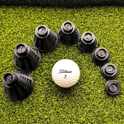 Golf Tees - For Indoor Simulators and Outdoor Golfing - Black