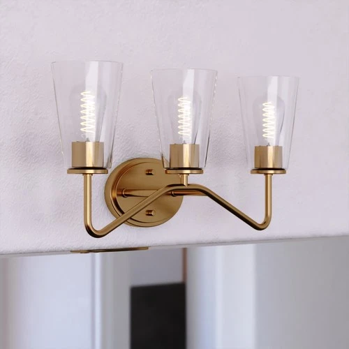 Vaxcel Lighting W0440 Beverly 3 Light 22"W Vanity Light - Brass - Picture 5 of 8