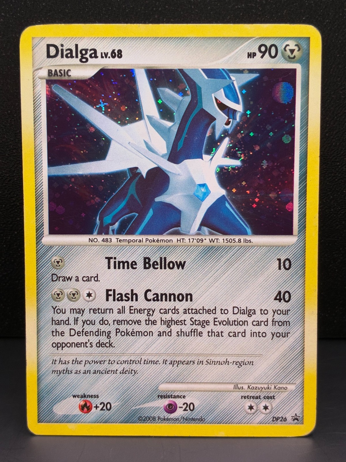 Pokémon 2008 Diamond and Pearl Black Star Promos Dialga DP26 MP