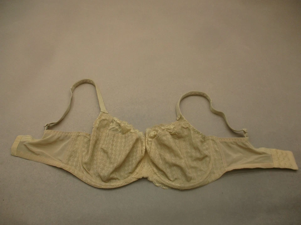 32GG Panache Womens Beige Unlined Underwired Lace Full Coverage Demi Bra 10M - Image 3 of 4