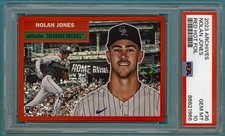 2023 Topps Archives Nolan Jones Red Hot Foil /50 #36 PSA 10! POP 3! Rockies!