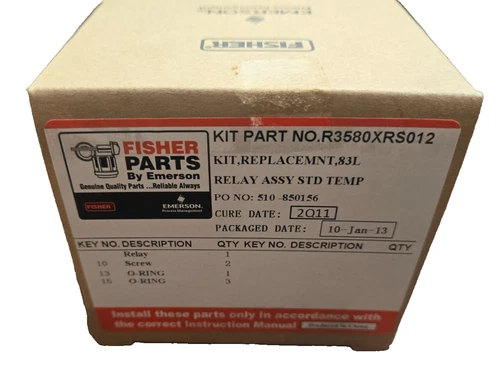 FISHER EMERSON R3580XRS012 REPLACEMENT KIT 83L RELAY ASSY STD TEMP
