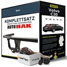 Für VOLVO C30 Typ 533 Anhängerkupplung starr +eSatz 13pol uni 10.2006-jetzt NEU