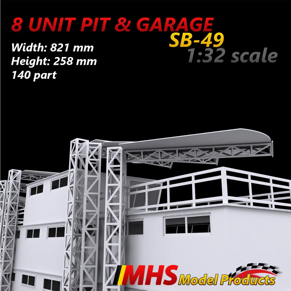 Slotcar Paisaje Edificio 8 Unidades Pozo y Garajes Foto 4 de 4