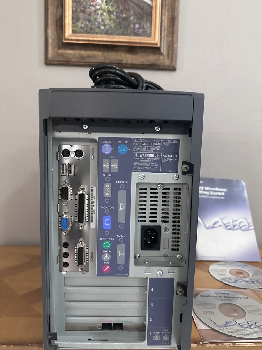 Sony Vaio PVC-E201 Gaming Computer W/Manual And CD's Tested