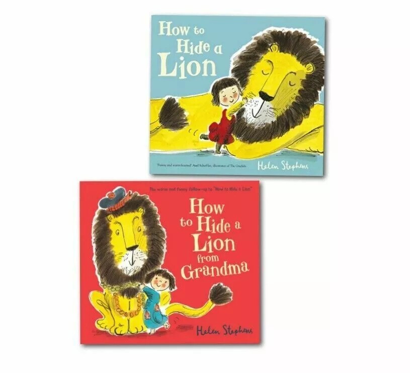 How To Hide a Lion 2 Board Books Children Collection Pack By Helen Stephens