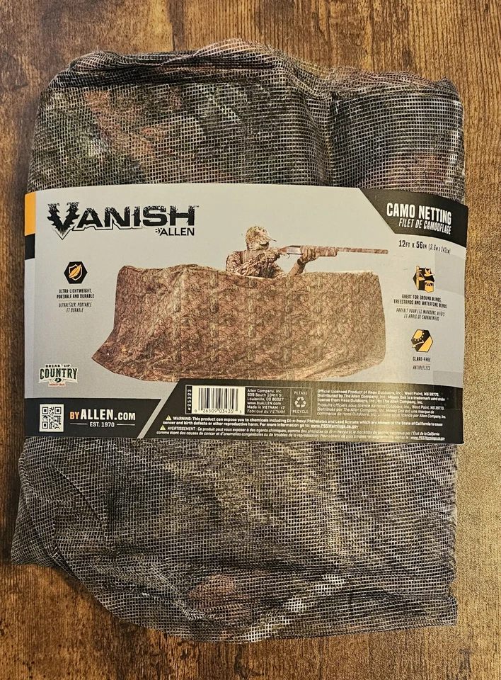Allen Company Camo Fine Mesh Netting for Hunting Blinds - 12 feet x 56 inches - Image 2 of 4