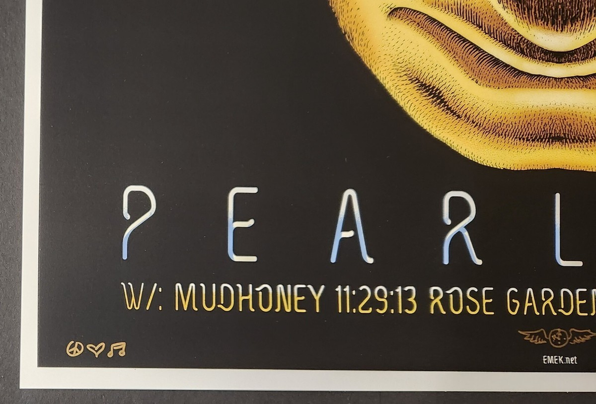 Pearl Jam Concert Poster by Emek Signed & D 2013 Portland OR