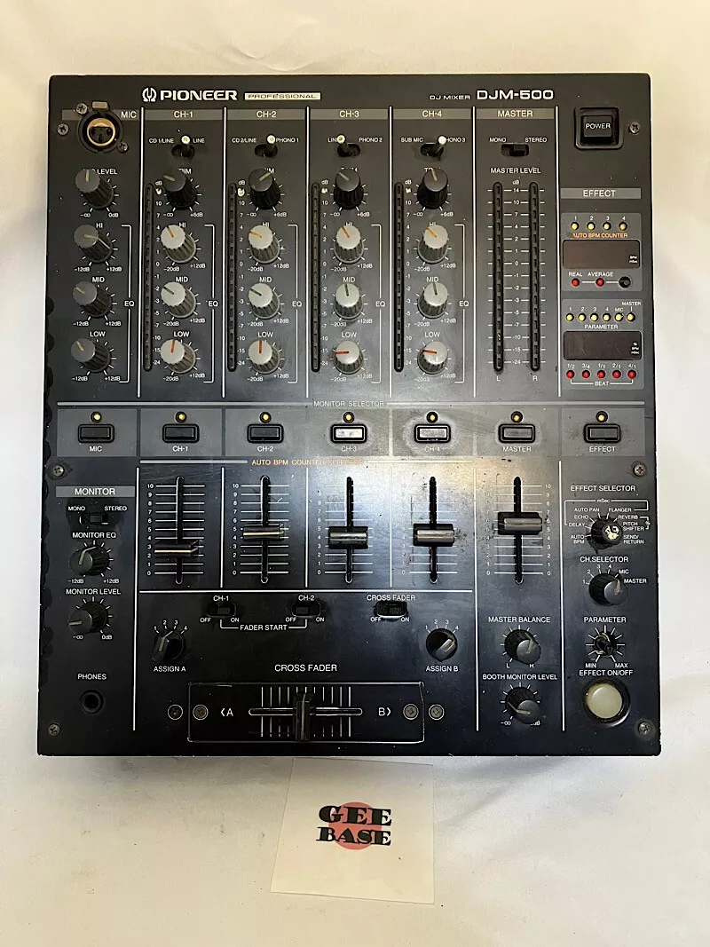 Pioneer DJM-500 DJ Mixer Model 4-Channel Performance Mixer Used Working F/S