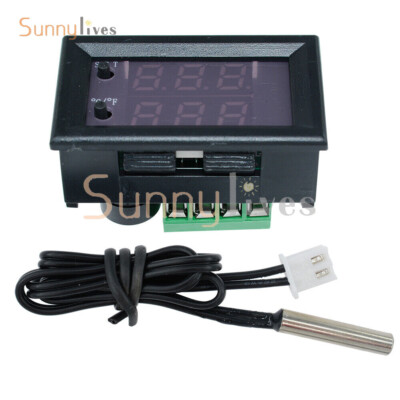 W1209WK LED Temperature Control Sensor Red LED Panel 3-Digital Voltage Meter New