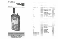RADIO SHACK PRO-99 SCANNER INSTRUCTION MANUAL PARTS LIST
