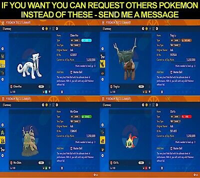 ✨Shiny 6IV Custom Pokemon✨ Scarlet & Violet / Choose Pokemon, EVs, Nature,  +More