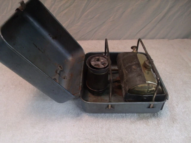 Vintage Optimus 111B Hiker Camping White Gas Stove Made in Sweden