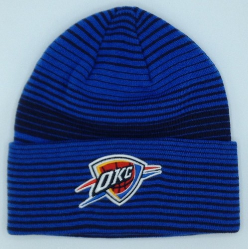 NBA Oklahoma City Tuono adidas con Risvolto Inverno Knit Cappello Berretto  Nuovo | eBay
