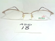 Vintage VIVA ROMA Half Rim Eyeglasses VR525 Gold Unisex LBR ADD-18 