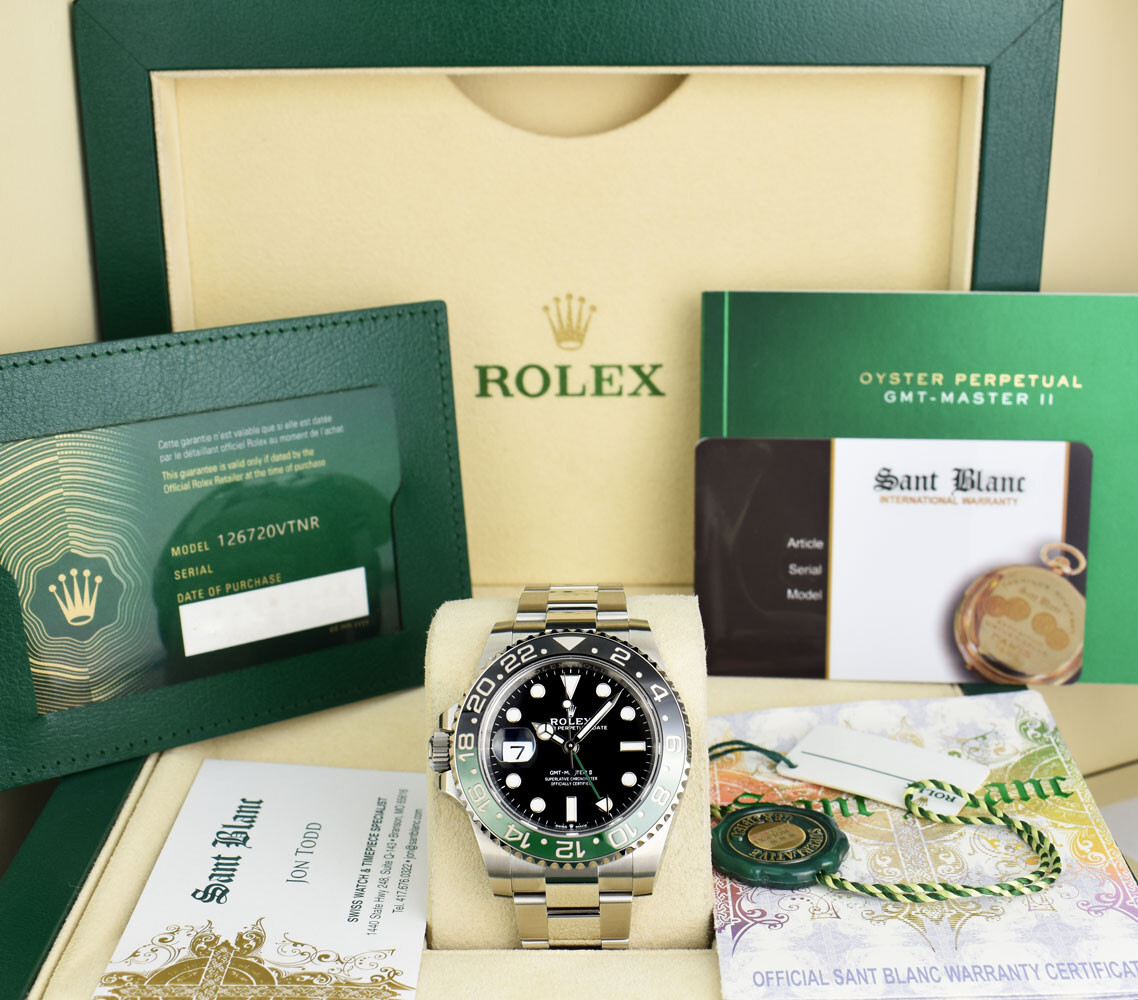 Rolex Gmt Master Verde ROLEX SS GMT Master II Destro Green Sprite