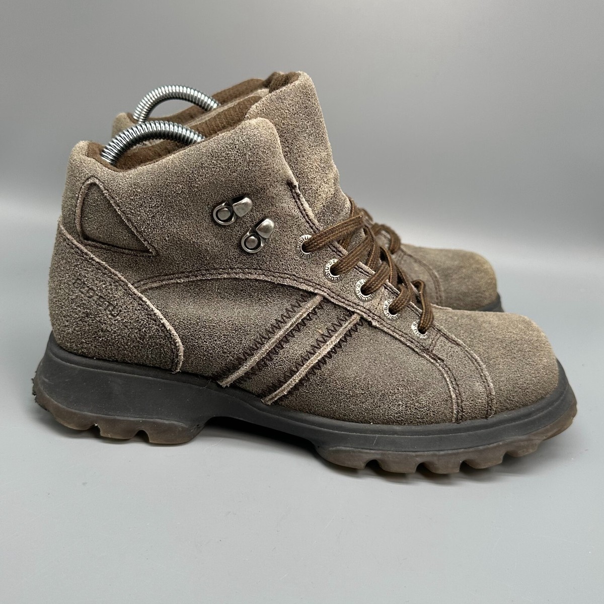 BED STU Mens 8 Brown Suede Leather Hiking Boots Lace-Up  display picture 1