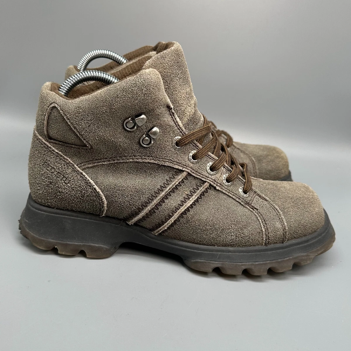 BED|STU Men\'s Taupe Suede Chukka Boots with Dark Laces Bedstu Illiad Leather Lace-Up Chukka Boots, Tan | Boots  main image 3