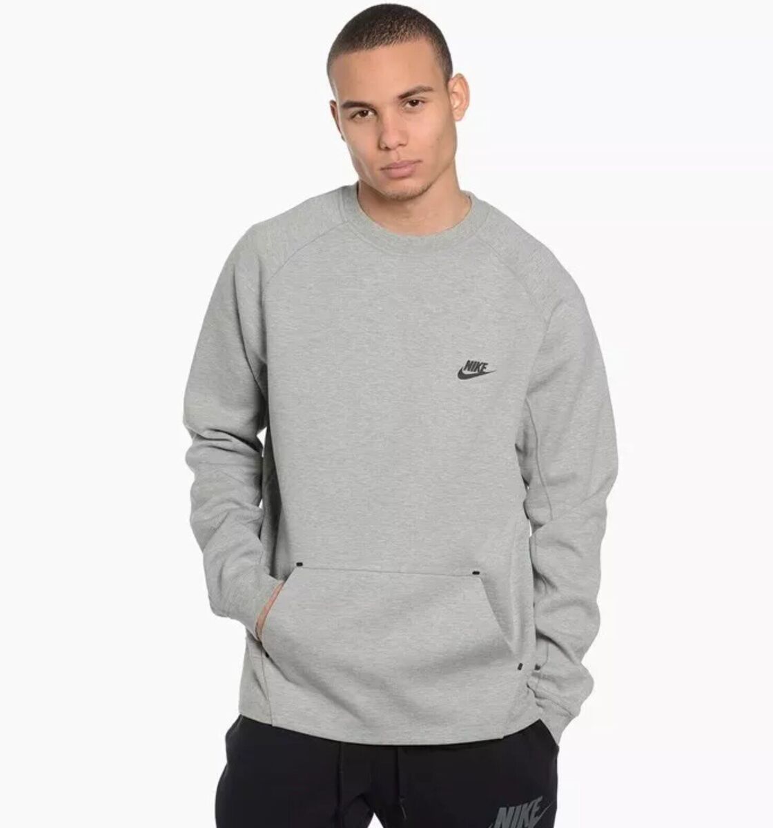 Nike Tech Fleece Crew Sweatshirt 1MM (Grey) - XL - New Nike Tech Fleece Crew Sweatshirt 1MM (Grey) - XL - New