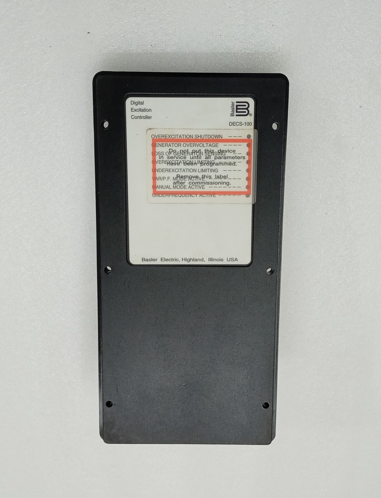 Basler Electric DECS100B11 Automatic Voltage Regulator AVR eBay