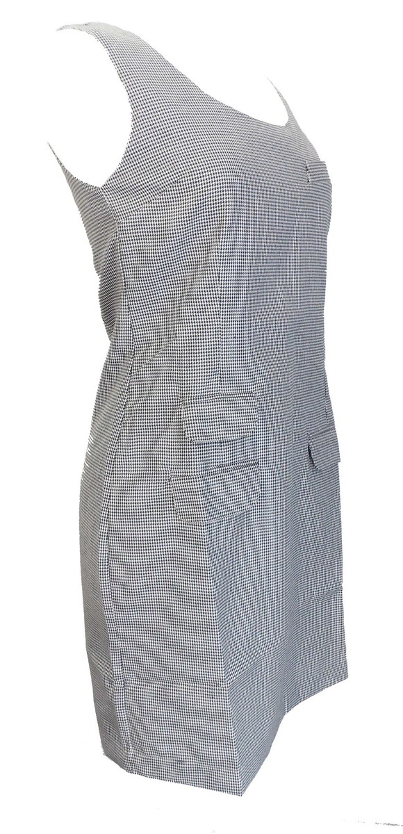 Ladies Retro Mod Dogtooth Pinafore/Tunic Dress