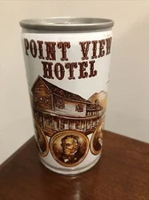 Point View Hotel Lager Beer Can. Crimped Steel. 12 Oz