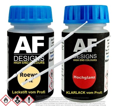 Für Roewe 442 Primula Yellow Lackstift Klarlack Lacktupfer Autolack Set