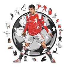 Cristiano Ronaldo Jigsaw Wooden Puzzle 300pcs Brand New Sport