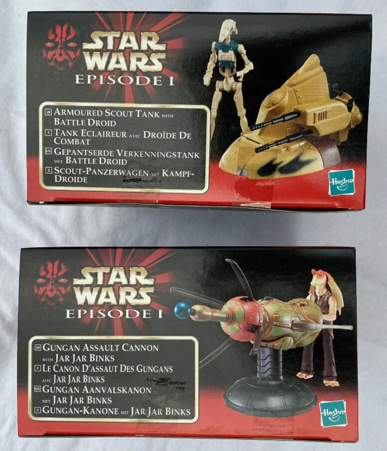 Star Wars GUNGAN ASSAULT CANON & ARMORED SCOUT TANK EPISODE 1 EURO MISB 1999 - Image 3 of 4