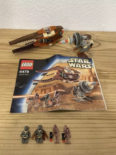 Lego Star Wars Geonosian Fighter 4478 100% Complete With Instructions