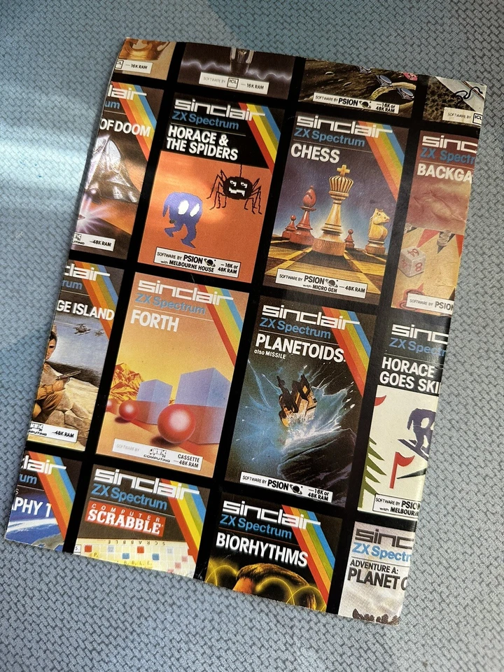 RETRO CATÁLOGO SINCLAIR ZX SPECTRUM junio 1983 - Imagen 2 de 2