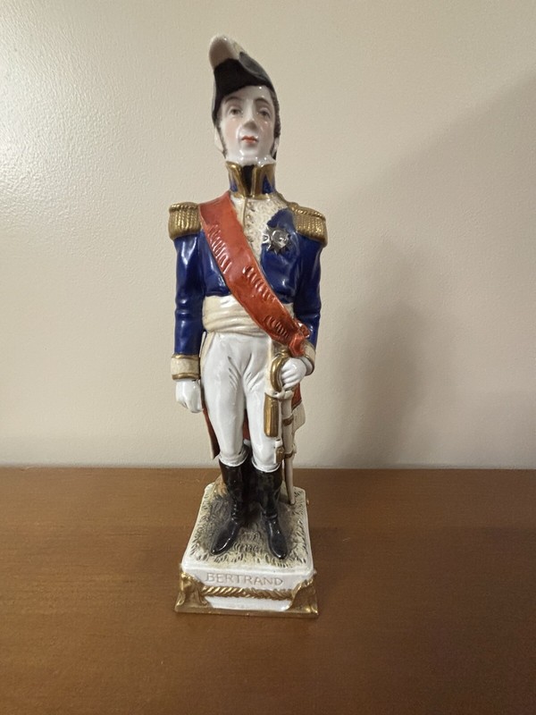 Antique Scheibe Alsbach Porcelain Bertrand Napoleonic War Soldier Figurine