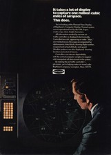 1971 Raytheon: One Million Cubic Miles Airspace Vintage Print Ad