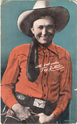 Tex Ritter B-Western Film Star ColorArcade Card -