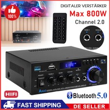 AK45 HiFi Stereo Verstärker Bluetooth MP3 FM-Radio Audio Amplifier USB Karaoke