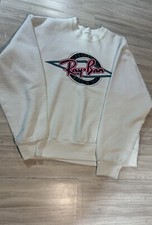 Vintage 1980 s Ray Ban Sunglasses - White Sweatshirt, Size Large