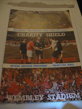 1977 CHARITY SHIELD MANCHESTER UNITED v LIVERPOOL FOOTBALL CLUB WEMBLEYPROGRAMME