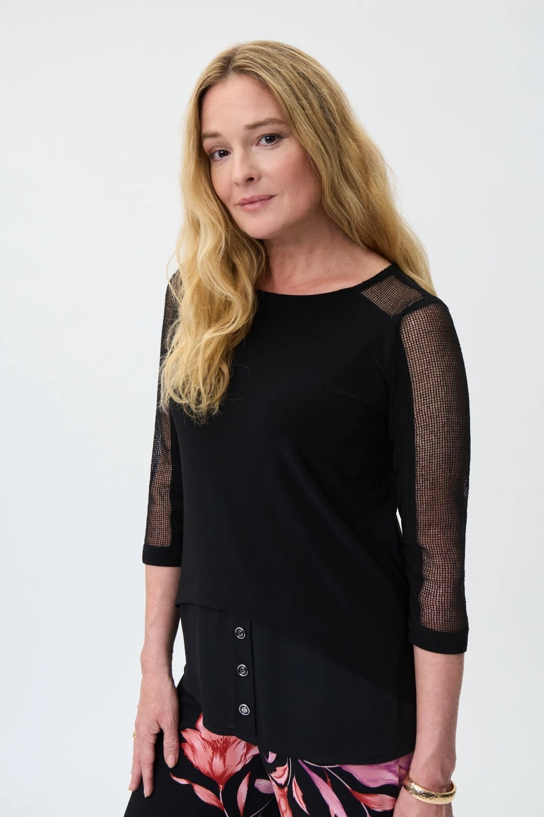 Joseph Ribkoff 231057 UK Size 10 Black Top Original Price £199.00