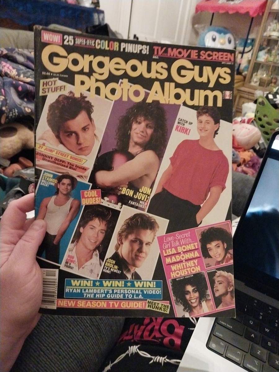 1987 DECEMBER GORGEOUS GUYS PHOTO ALBUM MAGAZINE - JON BON