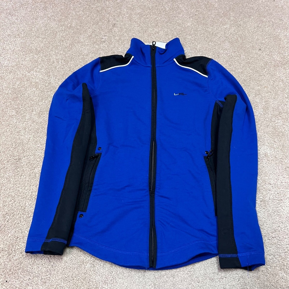 Lauren Ralph Lauren Activewear Jacket Women's Blue Black Full Zip
