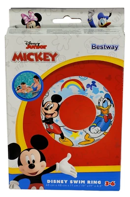 Disney Junior Schwimm Ring Bestway 3-6 Jahre Mickey Mouse Swim Ring Neu