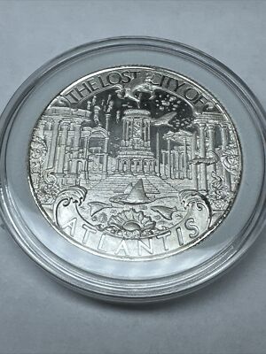 1 オンス　銀貨　 ATLANTIS　Cities Series POSEIDO Poseidon Ocean Emperor The Lost City Of Atlantis 1 Oz .999 Silver
